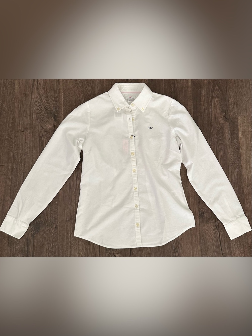 Vineyard Vines 100% Cotton Women's White Button-Down Oxford Shirt - Picture 3 of 6